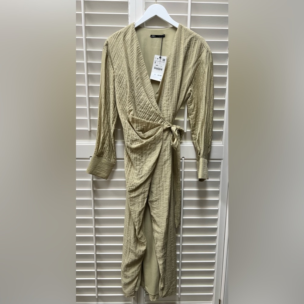 Zara Light Olive Dress